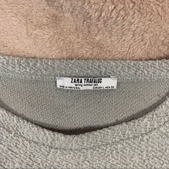 Zara Trafaluc Butterfly Sleeve Pullover Sweater L - Picture 3 of 11